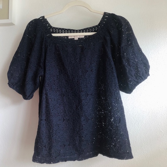 LOFT Lace Top - Picture 2 of 4